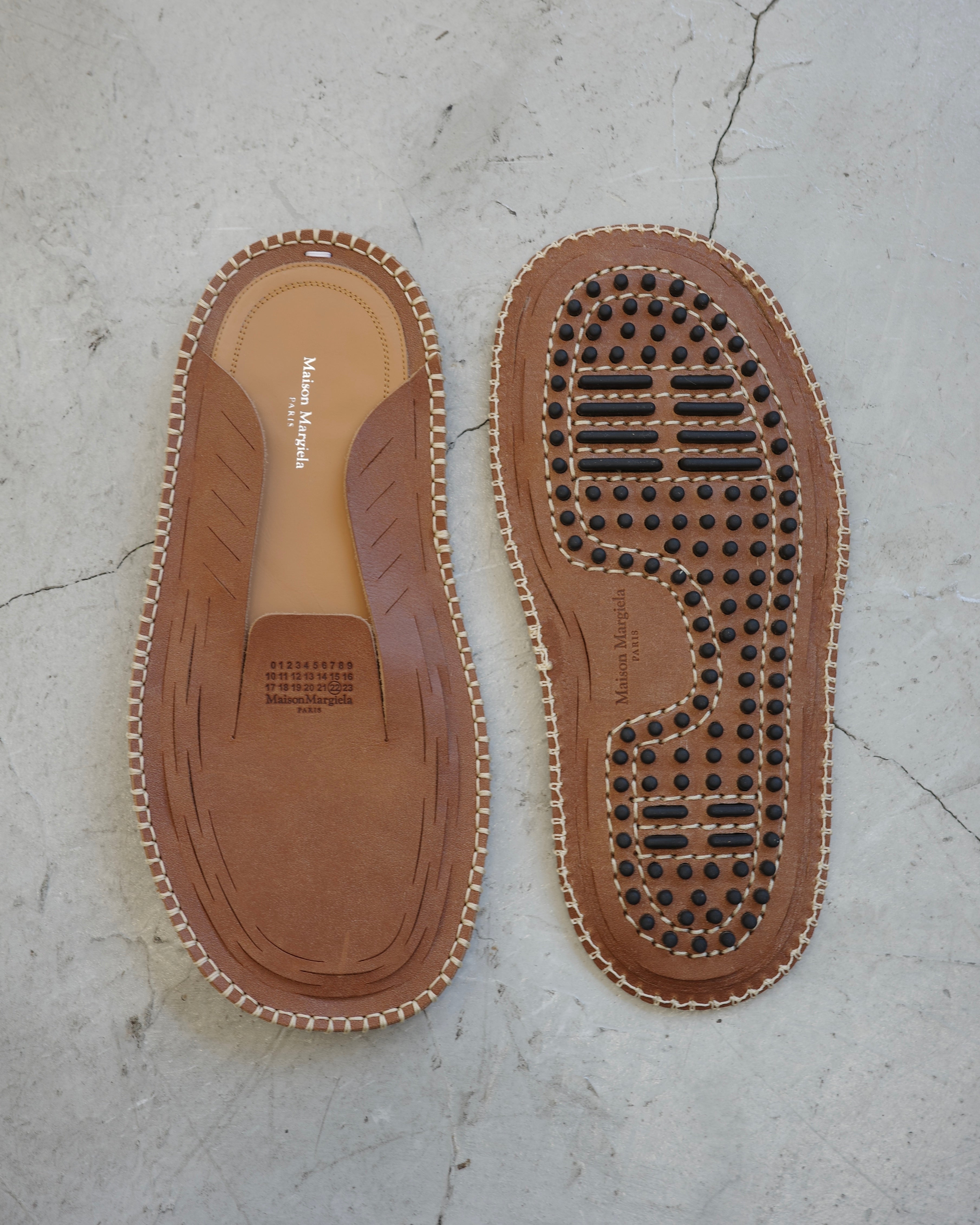 lui magazine マルゴシア　ベラ MAISON MARGIELA SS22 2D LASER CUT MOCCASINS – blocstore