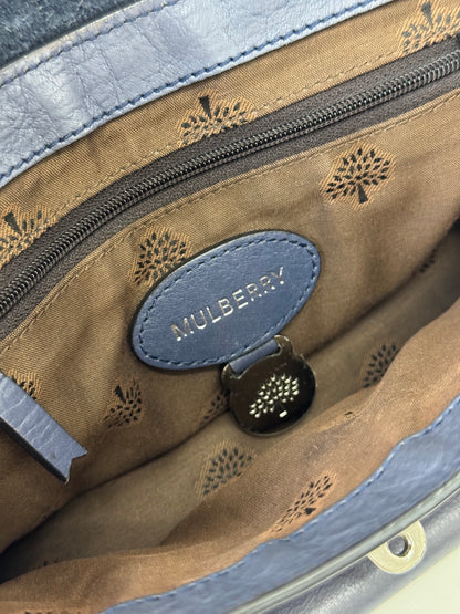 OJ ARCHIVE — MULBERRY GREY MINI ALEXA BAG IN SLATE BLUE