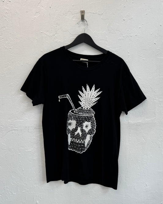 SAINT LAURENT SS14 PINEAPPLE SKULL TEE