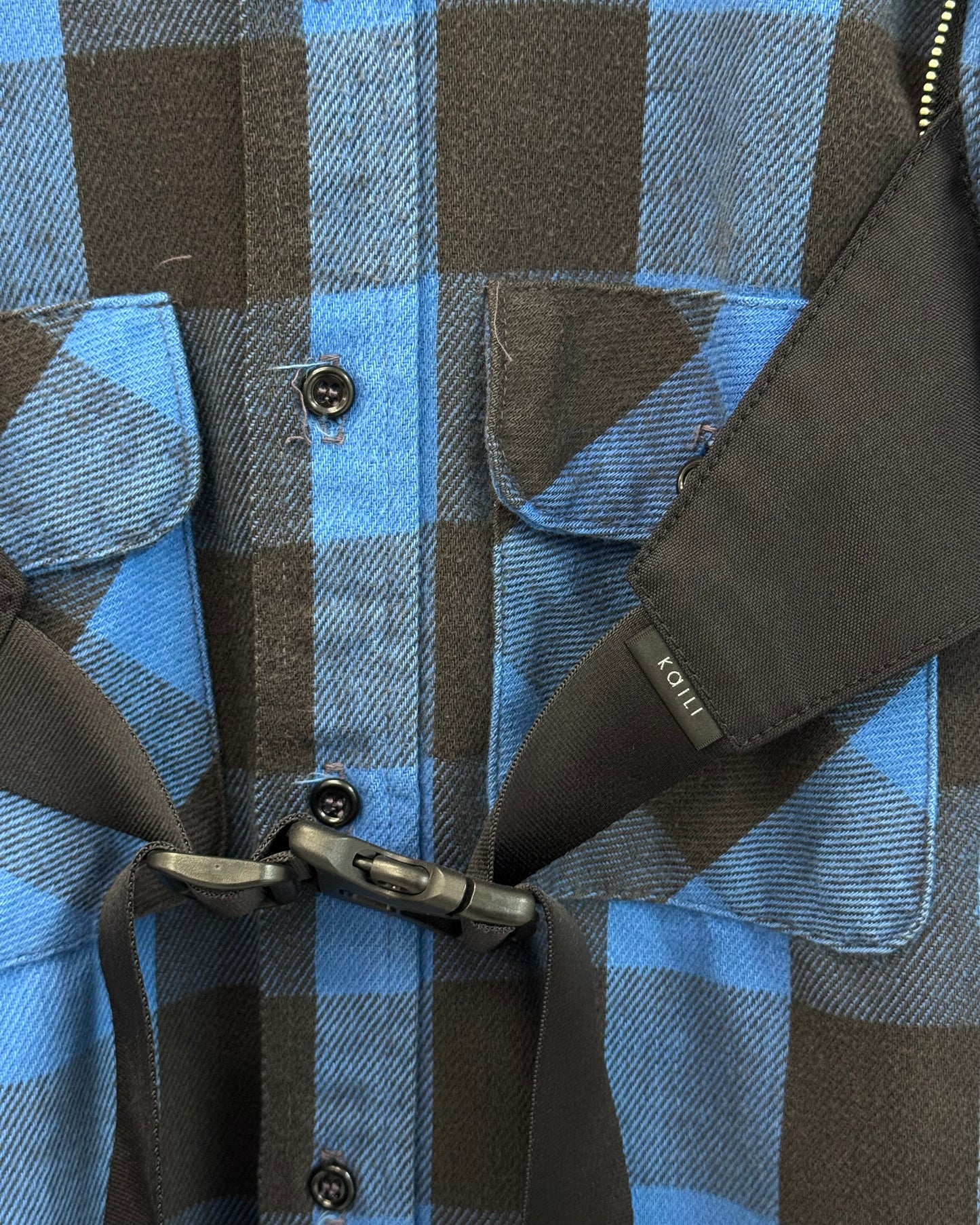 TAKAHIROMIYASHITA THE SOLOIST X OLD PARK ZIP FLANNEL SHIRT